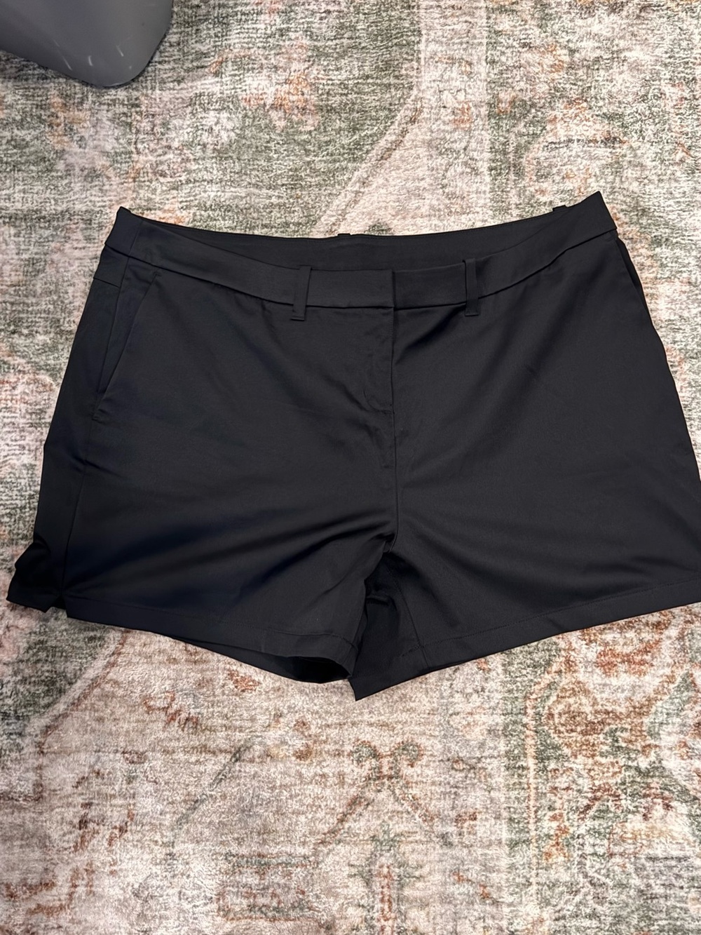 Women's Black Tailored Shorts by PGA